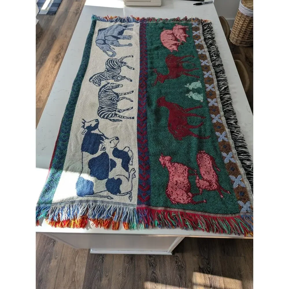 Noah's Ark Throw Blanket/Afghan 50